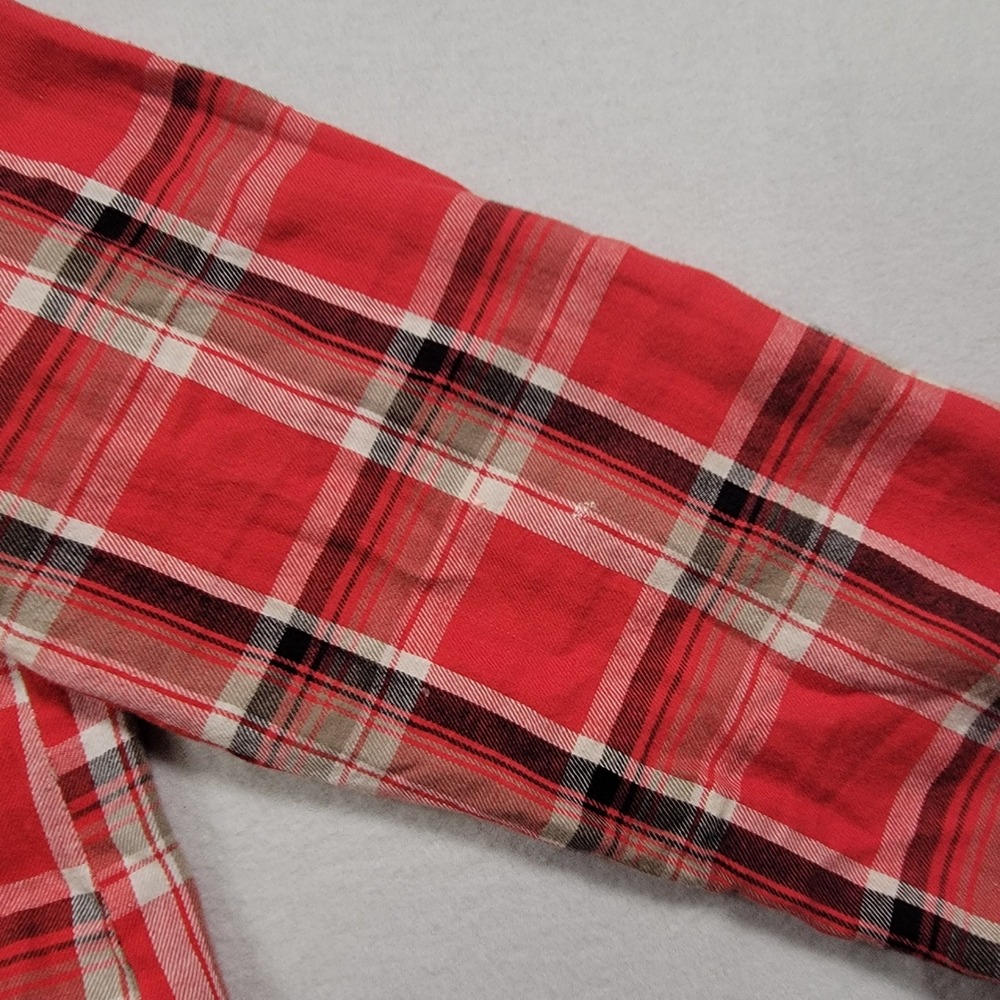 Denim & Supply Ralph Lauren Plaid Shirt Womens Large Red Cotton Button Down Fit - Picture 7 of 10